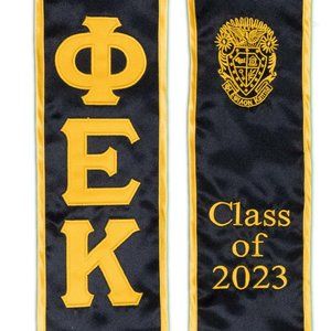 Phi Epsilon Kappa class of 2025 Graduation Stole Sash